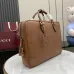 Gucci Brown Leather Briefcase with Dual Handles and Adjustable Strap size:40×30×6cm #A53378