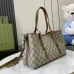 Gucci Signature GG Canvas Tote Bag With Leather Trim Details  #A51001