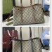 Gucci Signature GG Canvas Tote Bag With Leather Trim Details  #A51001