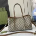 Gucci Signature GG Canvas Tote Bag With Leather Trim Details  #A51001