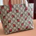 Gucci GG Supreme Canvas Tote Bag With Ladybug Print and Red Trim size:21×20×10cm #A53673