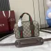 Gucci - Inspired Mini Boston Bag with Signature Web Stripe and GG Monogram size:20×13×13cm #A53848