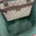 Gucci Tote Bag With Signature GG Canvas Web Stripe And Double G Logo size:30×36×12.5cm #A53843