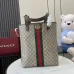 Gucci Tote Bag With Signature GG Canvas Web Stripe And Double G Logo size:30×36×12.5cm #A53843