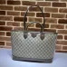 Gucci GG Supreme Canvas Tote Bags With Leather Accents Collection size:38×28×15cm #A53689