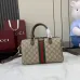 Gucci GG Supreme Canvas Boston Bag With Web Stripe And Top Handles size:25×17×14cm #A53744