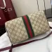 Gucci GG Supreme Canvas Boston Bag With Web Stripe And Top Handles size:25×17×14cm #A53744