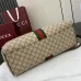 Gucci Beige GG Supreme Web Stripe Top Handle Bag Iconic Luxury Tote size:39×27×17cm #A54119