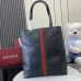 Gucci Black Leather Tote Bag With Signature Web Stripe And GG Logo  size:30×36×12cm #A54121