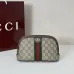 Gucci Ophidia GG Supreme Cosmetic Pouch With Web Stripe and Double G size:24×13×8cm #A53923