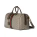Gucci GG Supreme Web Stripe Duffel Bag For Timeless Travel Style size:44×29×25cm #A53692