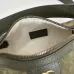 Gucci Vintage-Inspired Olive Green Canvas Crossbody Bag with Red-Green Web Stripe &amp; Gold Hardware #A56004