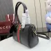 Gucci Web Stripe Horsebit Handbag 866732 Black 28x15x10cm #A62942