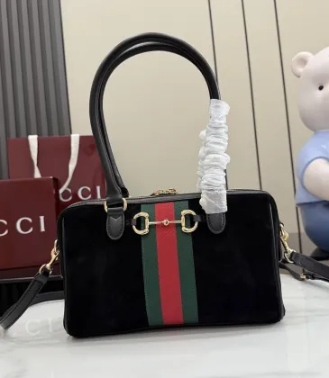 Gucci Web Stripe Horsebit Handbag 866732 Black 28x15x10cm #A62942