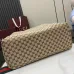 Gucci GG Supreme Canvas Bag With Leather Panel And Web Strap #A51219