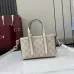 Gucci-Inspired Mini Top Handle Bag - Beige &amp; Ebony Canvas Crossbody Bag #A60244