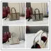 Gucci-Inspired Mini Top Handle Bag - Beige &amp; Ebony Canvas Crossbody Bag #A60244