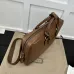 GG Emblem briefcase in brown leather #A49687