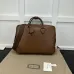 GG Emblem briefcase in brown leather #A49687