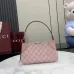 GG Emblem small shoulder bag in coated fabric #A49686