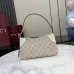 GG Emblem small shoulder bag in coated fabric #A49686