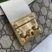 Gucci GG Monogram Canvas Shoulder Bags With Color - Block Leather Accents size:27×14×6cm #A53672