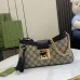 Gucci GG Monogram Canvas Shoulder Bags With Color - Block Leather Accents size:27×14×6cm #A53672