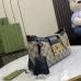 Gucci GG Monogram Canvas Shoulder Bags With Color - Block Leather Accents size:27×14×6cm #A53672