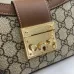 Gucci GG Monogram Canvas Shoulder Bags With Color - Block Leather Accents size:27×14×6cm #A53672