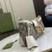 Gucci GG Monogram Canvas Shoulder Bags With Color - Block Leather Accents size:27×14×6cm #A53672