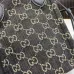 Gucci GG Denim Mini Tote Bag With Leather Handles And Adjustable Crossbody Strap #A50424