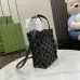Gucci GG Denim Mini Tote Bag With Leather Handles And Adjustable Crossbody Strap #A50424