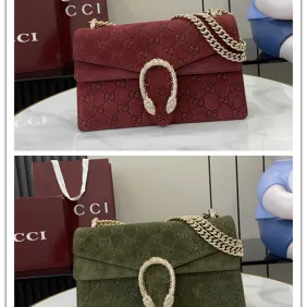 Brand G 818145 Dionysus Suede GG Chain Shoulder Bag 28x16x8cm #A61864
