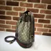 Gucci GG Supreme Canvas Bucket Bag With Web Stripe and Leather Detailing size:26×31×12cm #A53675