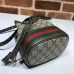 Gucci GG Supreme Canvas Mini Bucket Bag With Web Stripe size:26×31×12cm #A53676