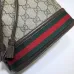 Gucci GG Supreme Canvas Bucket Bag With Web Stripe and Leather Trim size:26×31×12cm #A53677