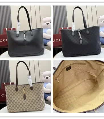 Gucci GG Canvas Shoulder Tote 867015 Black 45x28x12cm #A62928