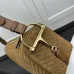 Gucci GG Marmont Half-Moon Shoulder Bag – Camel Quilted Velvet with Gold-Tone Hardware #A59165