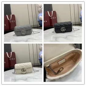 Brand G GG Marmont Matelassé Leather Mini Shoulder Bag 16.5×10.2×5.1cm #A65033