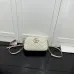 Gucci GG Marmont Mini Shoulder Bag (2 Colors) – White/Black Quilted Leather with Gold-Tone GG Hardware #A59167
