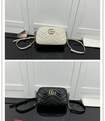  GG Marmont Mini Shoulder Bag (2 Colors) – White/Black Quilted Leather with Gold-Tone GG Hardware #A59167