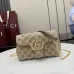 Gucci GG Marmont Quilted Canvas Chain Bag, 18.5 x 11.5 x 7 cm #A63206