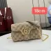 Gucci GG Marmont Quilted Canvas Chain Bag, 18.5 x 11.5 x 7 cm #A63206