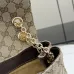 Gucci GG Marmont Quilted Canvas Chain Bag, 23 x 17 x 9 cm #A63210