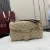 Gucci GG Marmont Quilted Canvas Chain Bag, 23 x 17 x 9 cm #A63210