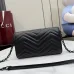 Gucci GG Marmont Quilted Leather Chain Bag, 20 x 12 x 4 cm #A63208