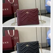 Gucci Marmont Matelassé Chain Bags In Dual Timeless Hues size:21×15×3.5cm #A53747