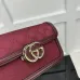 Gucci Red GG Canvas Shoulder Bag With Interlocking G Hardware #A50998