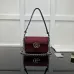Gucci Red GG Canvas Shoulder Bag With Interlocking G Hardware #A50998