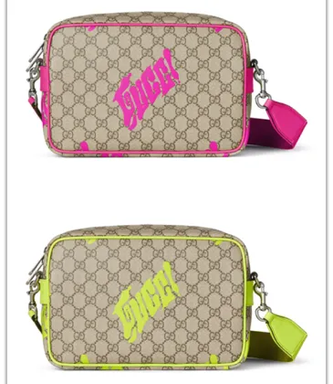 Gucci GG Supreme Canvas Crossbody Bags With Vibrant Logo Detailing #A51651